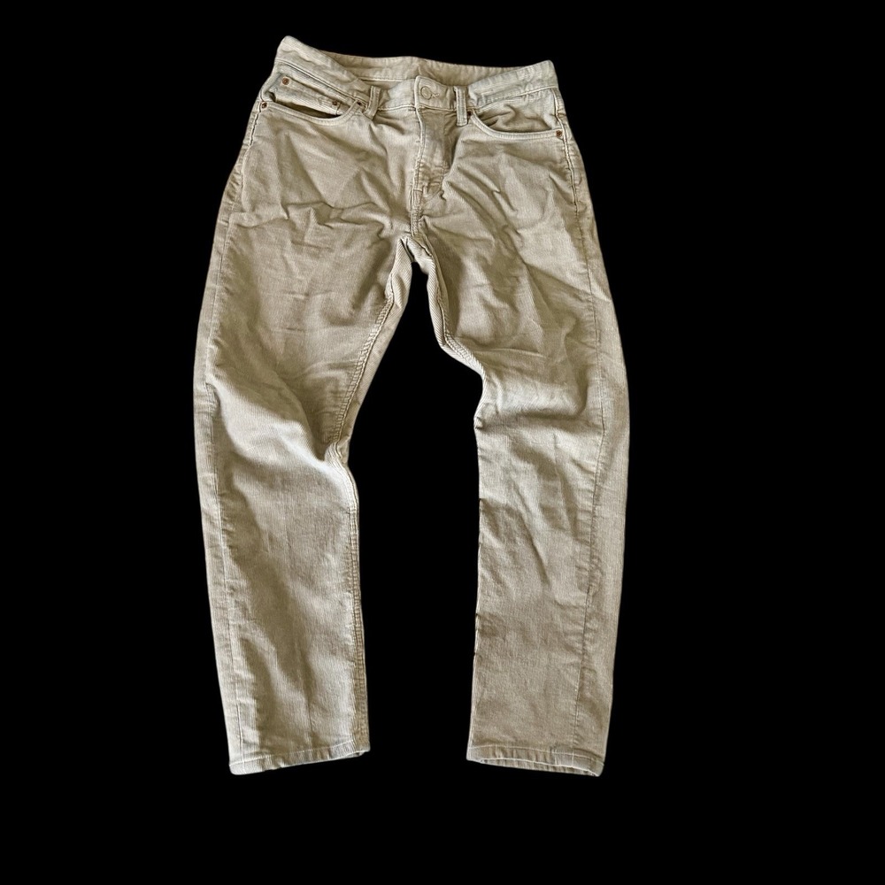 Buck Mason Corduroy Ford Standard Pants Mens 30x29 Brown Stretch Distressed‎